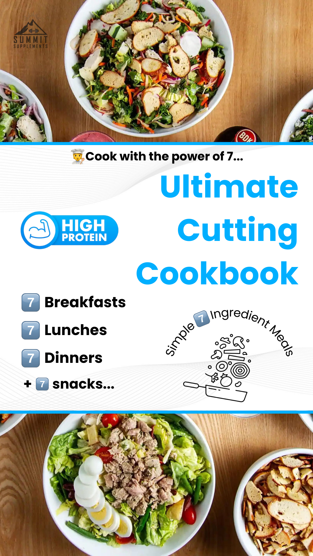 Cutting Cookbook | 7 Ingredient High Protein Recipes