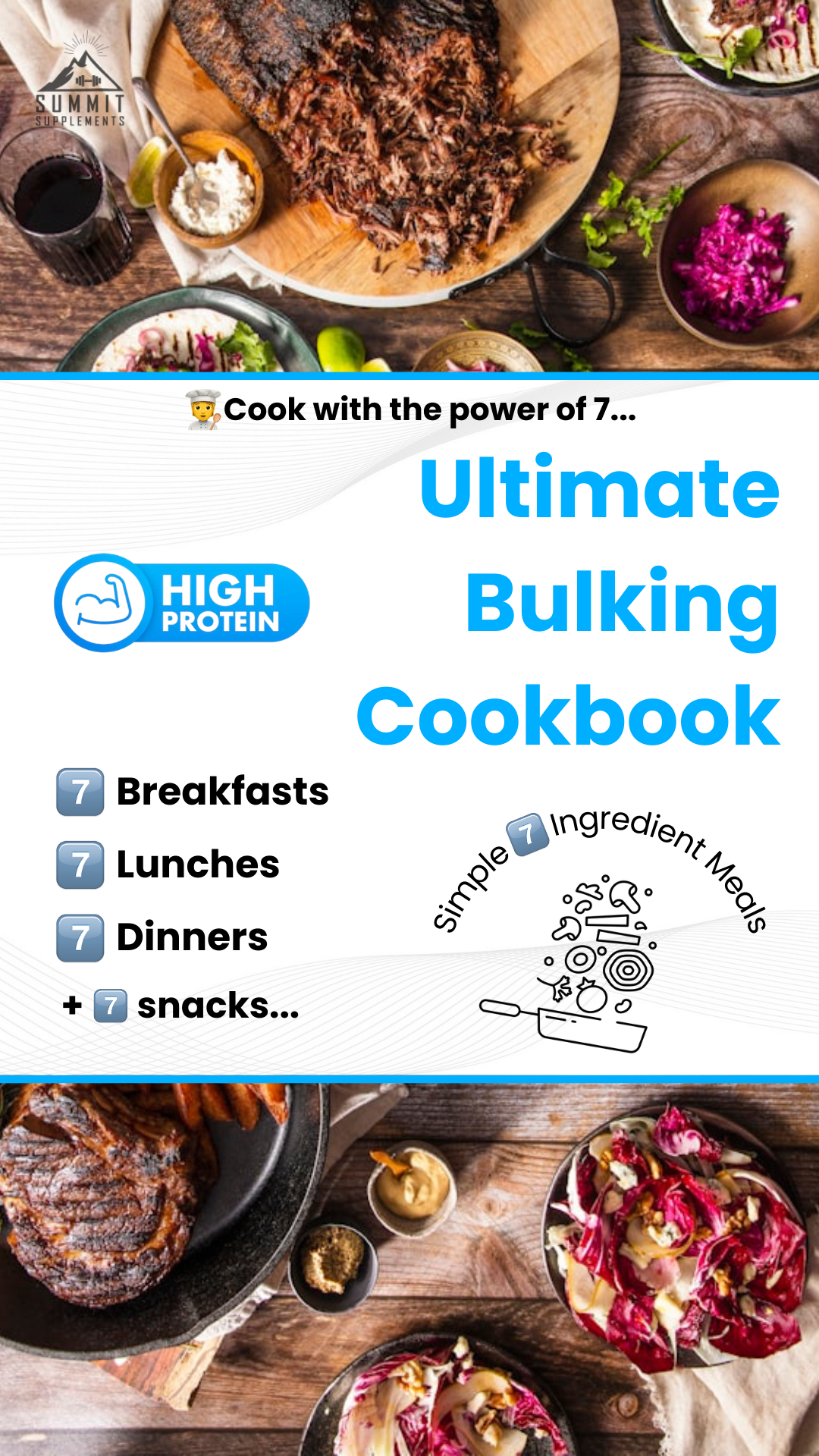 Bulking Cookbook | 7 Ingredient High Protein Recipes